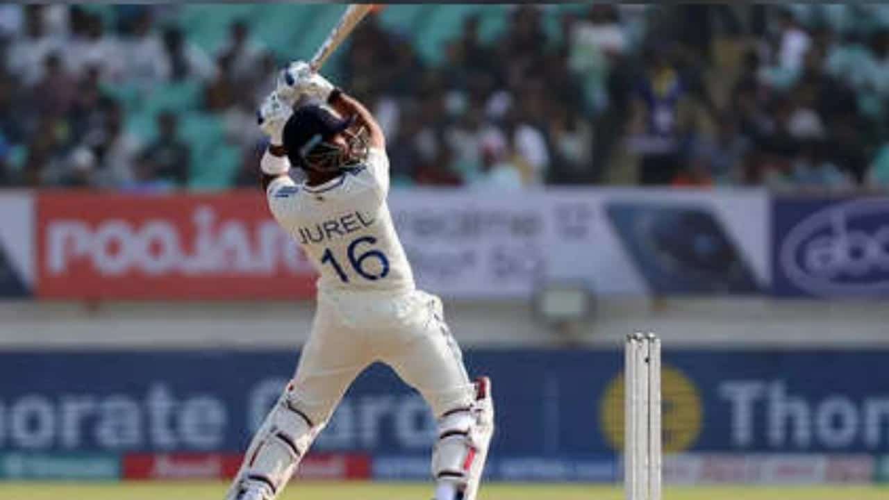 Dhrav Jurel first Test Fifty Salute